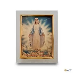 Tranh Đức mẹ Maria trên tấm phủ vàng - Quà Tặng Dát Vàng - Công Ty TNHH Q&V